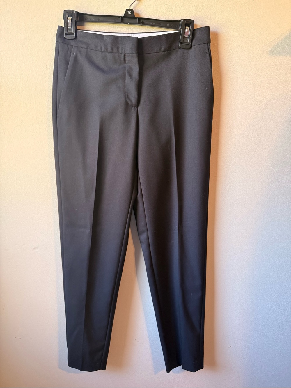 Paul Smith 100% Wool Black Trousers IT 38 Made in Italy
